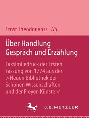 cover image of Über Handlung Gespräch und Erzählung